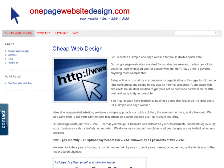 www.onepagewebsitedesign.com