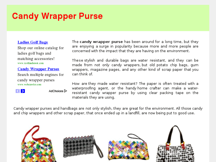 www.candywrapperpurse.com