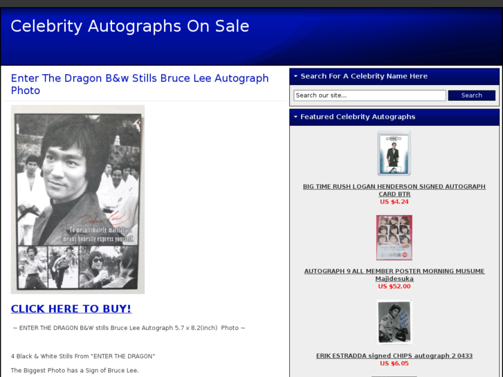 www.celebrityautographssale.com