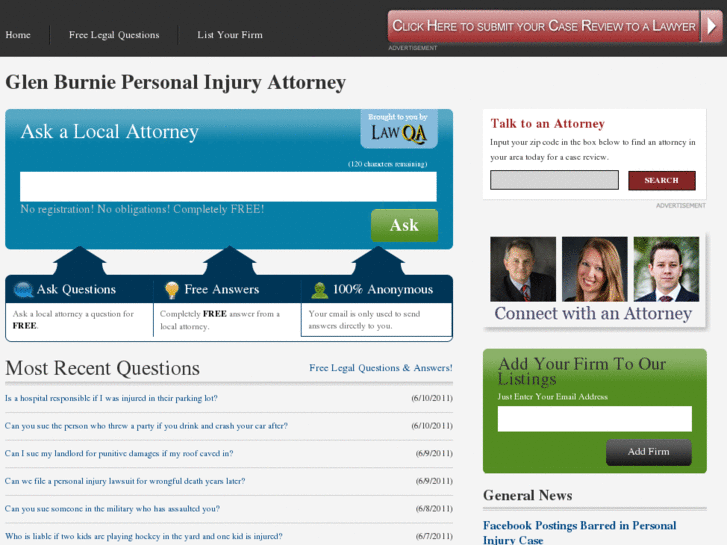 www.glenburniepersonalinjuryattorney.com