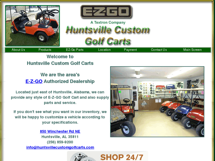 www.huntsvillecustomgolfcarts.com