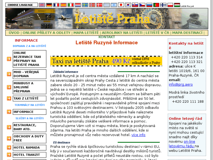 www.letiste-ruzyne-informace.cz