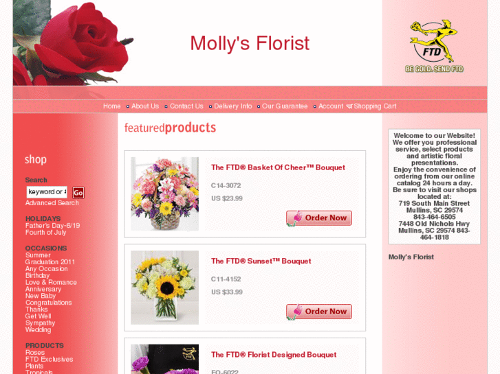 www.mollysuptownflorist.com