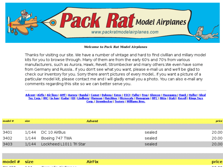 www.packratmodelairplanes.com