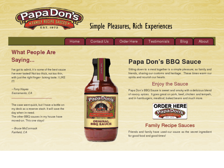 www.papadons-sauces.com