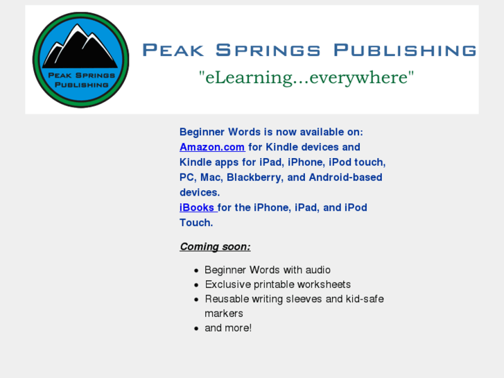 www.peakspringspublishing.com