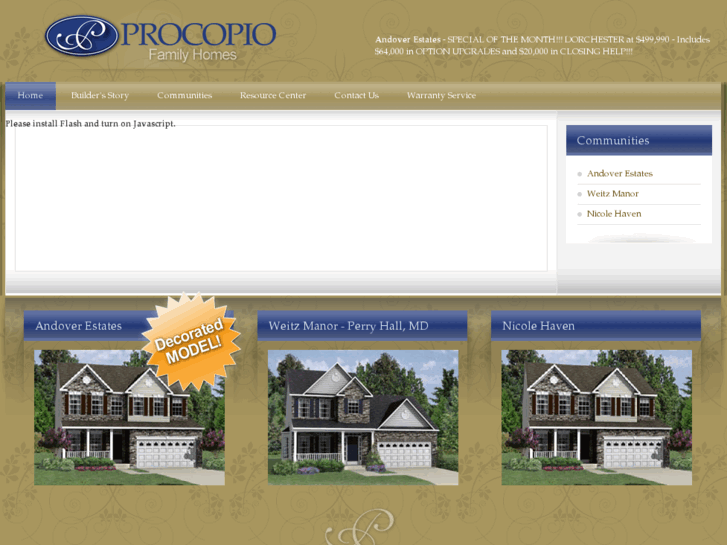 www.procopiofamilyhomes.com