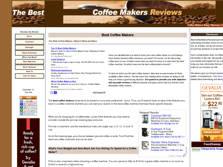 www.bestcoffeemakersreviews.com