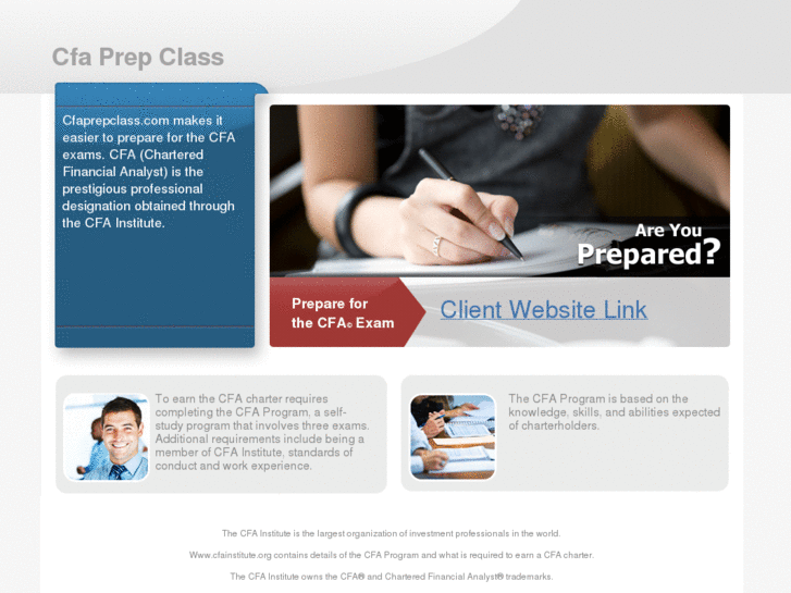 www.cfaprepclass.com