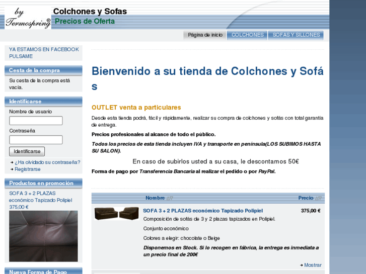 www.colchonesysofasprofesionales.es