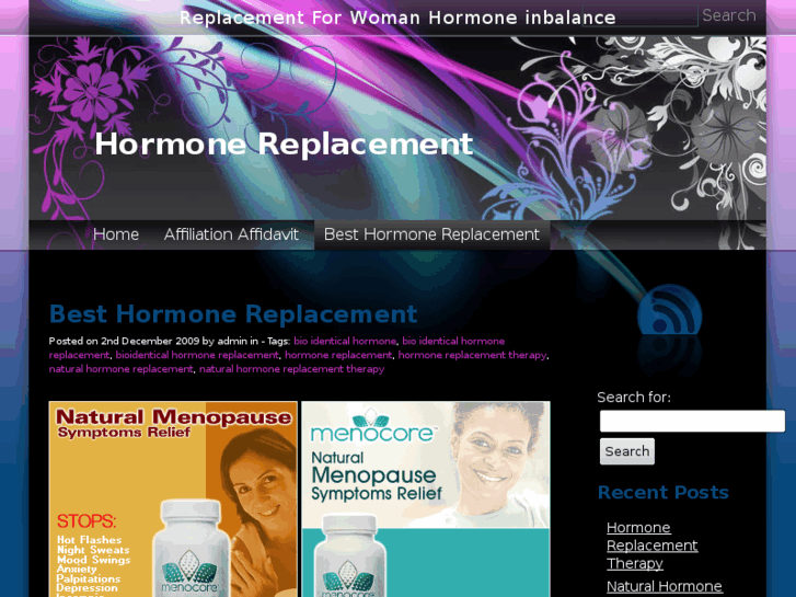www.forhormonereplacement.com