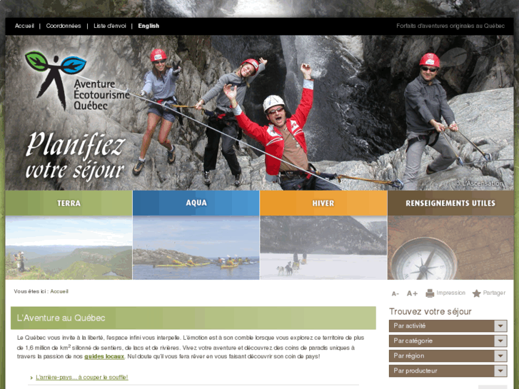 www.aventurequebec.ca