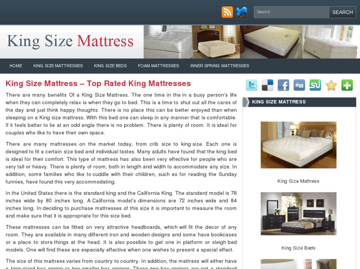 www.kingsizemattress.net