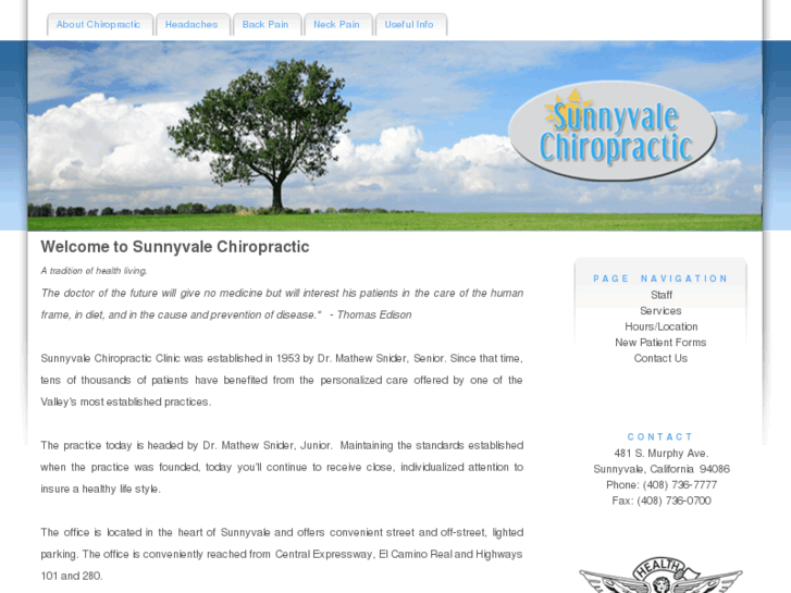 www.sunnyvalechiropractic.com