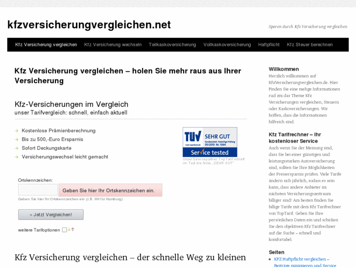 www.kfzversicherungvergleichen.net