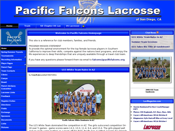 www.pacificfalcons.org