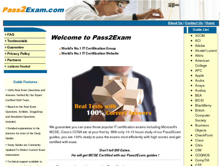 www.pass2exam.com