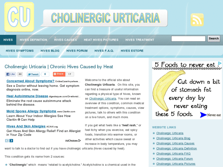 www.cholinergicurticaria.net