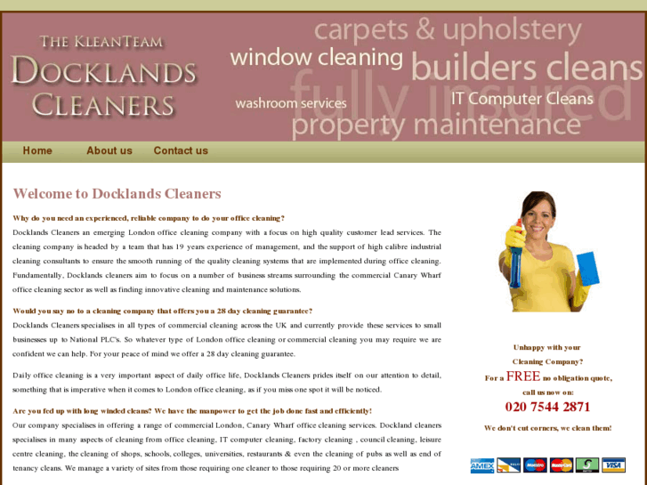www.docklands-cleaners.co.uk