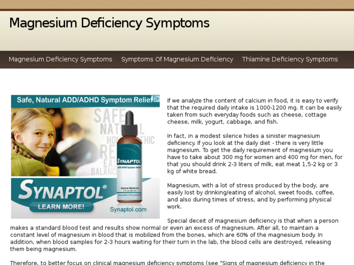 www.magnesiumdeficiencysymptoms.info