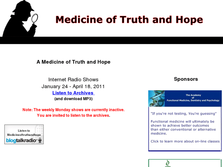 www.medicineoftruthandhope.com