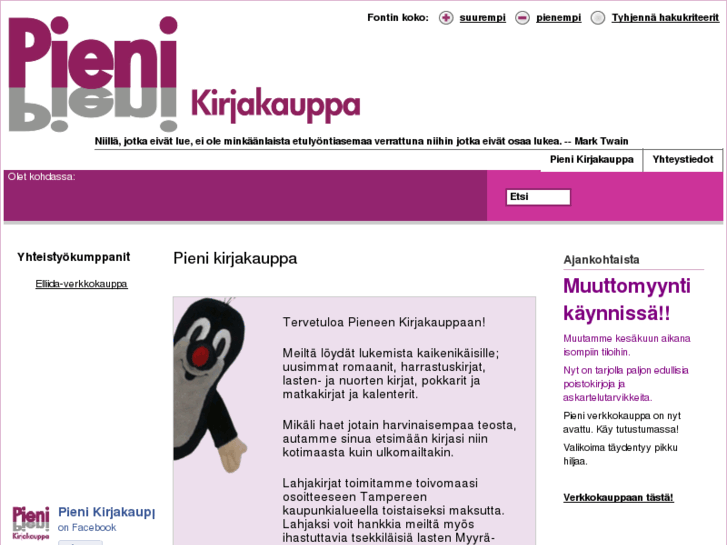 www.pienikirjakauppa.com