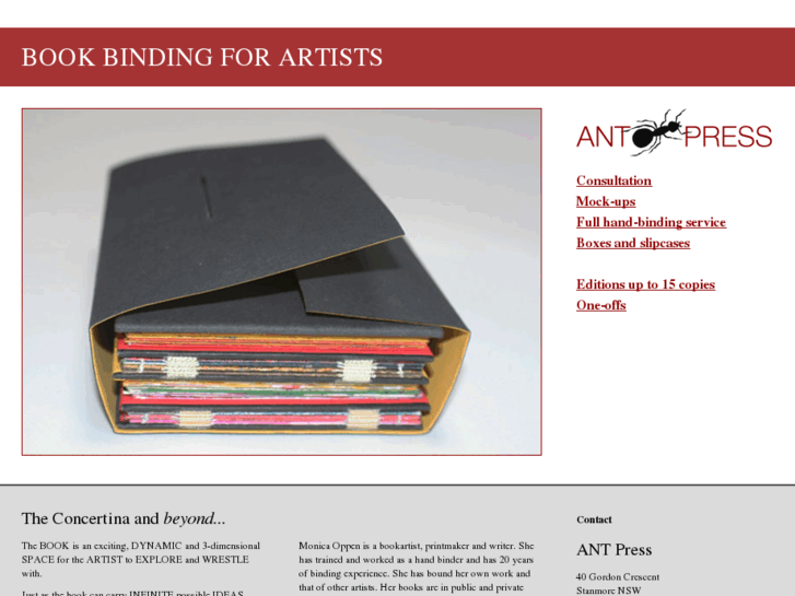 www.bookbindingforartists.com