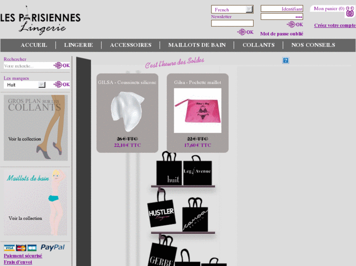 www.lesparisiennes-lingerie.com