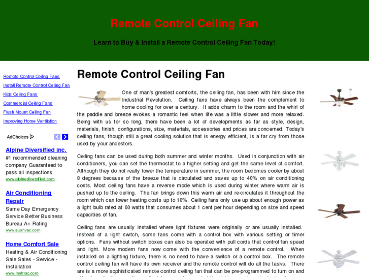 www.remotecontrolceilingfanz.com