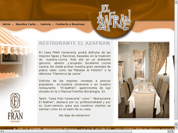 www.restauranteelazafran.es