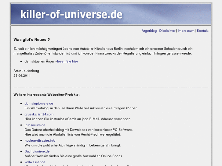 www.killer-of-universe.de