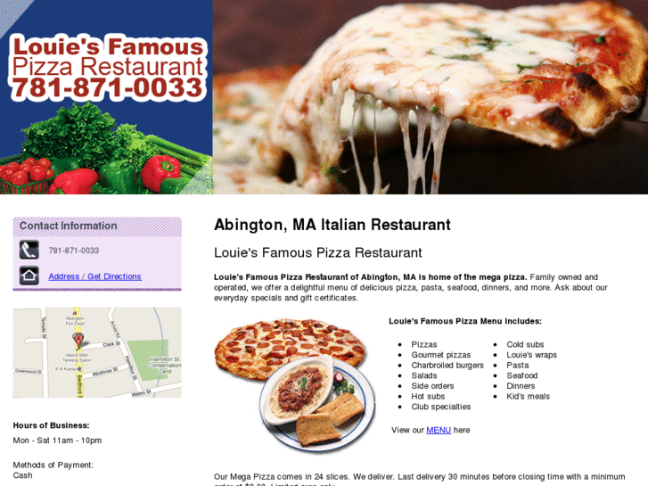 www.louiespizzaabington.com