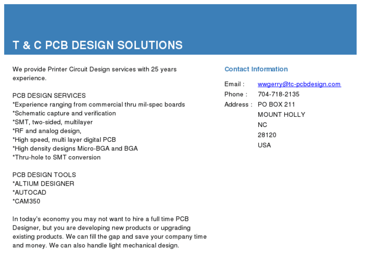 www.tc-pcbdesign.com