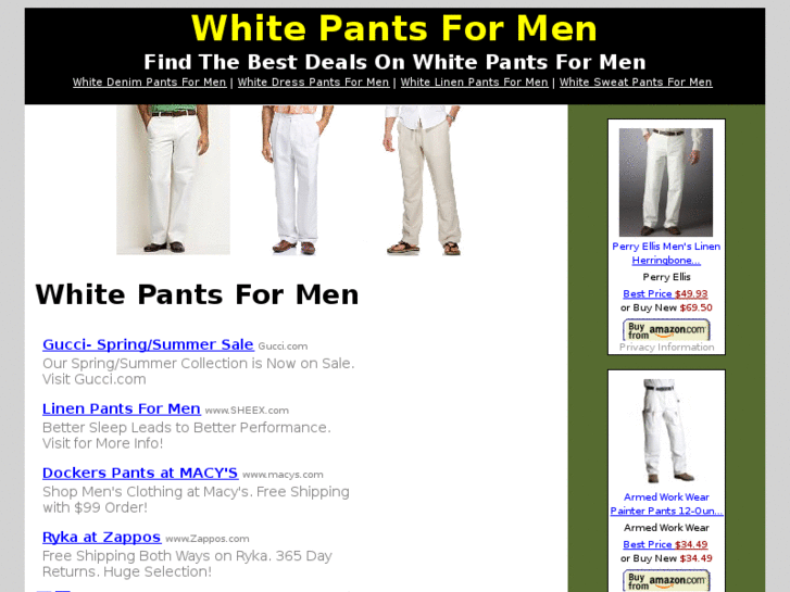 www.whitepantsformen.com