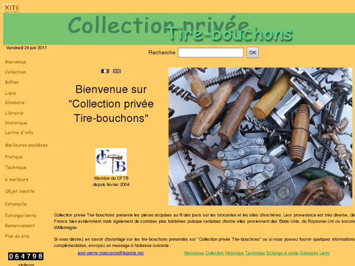 www.collection-privee-tire-bouchons.eu