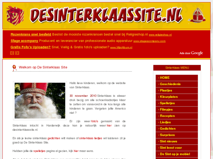 www.desinterklaassite.nl