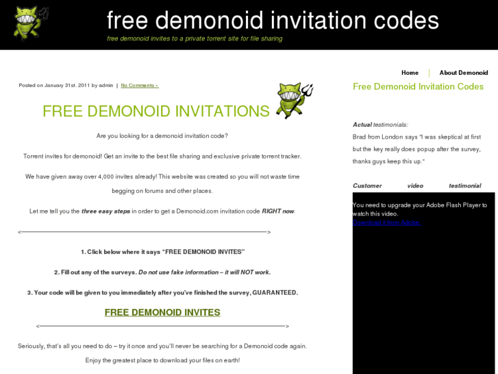 www.freedemonoidinvites.com