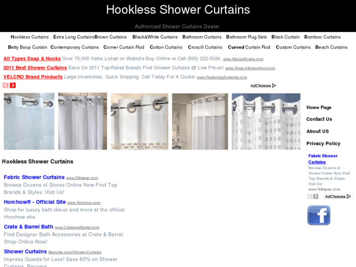 www.hooklessshowercurtainsshop.com