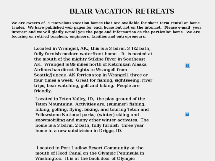 www.blairvacationretreats.com