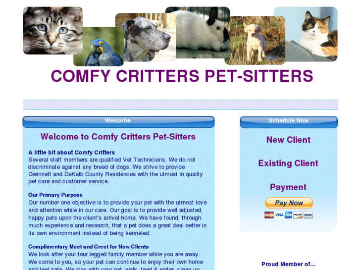 www.comfycritterspet-sitters.com