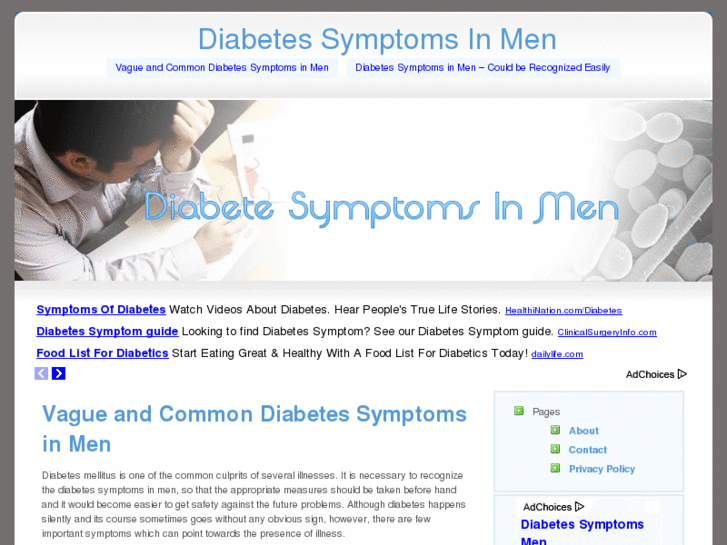 www.diabetessymptomsinmen.net