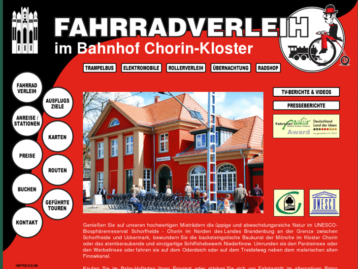 www.fahrradverleih-chorin.de