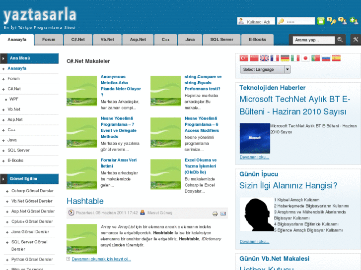 www.yaztasarla.com