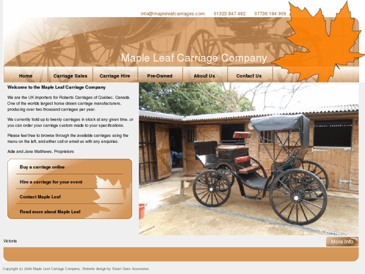 www.mapleleafcarriages.com