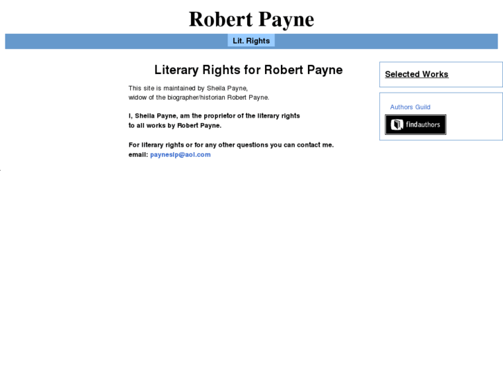 www.robertpayneauthor.com