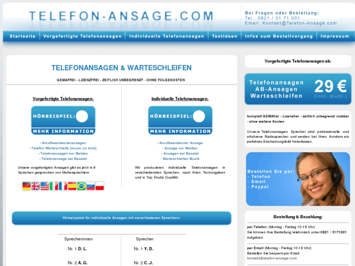 www.telefon-ansage.com