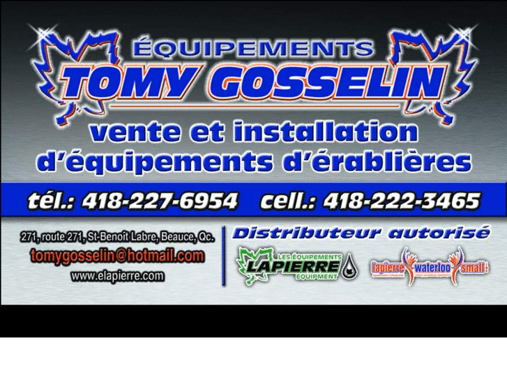 www.equipementstomygosselin.com