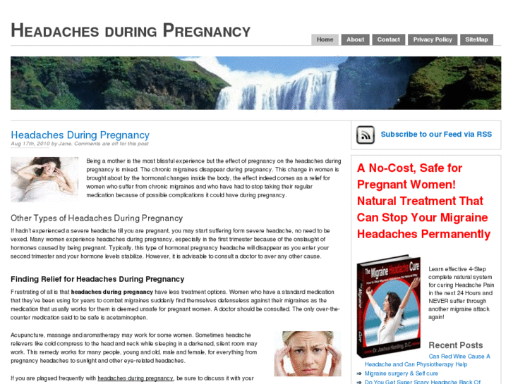 www.headachesduringpregnancy.net