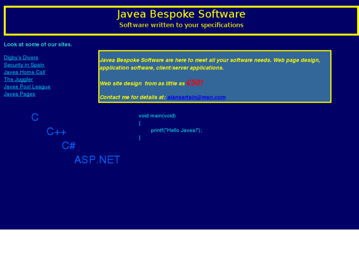 www.javeabespokesoftware.com