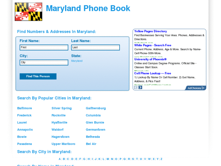 www.maryland-phone-book.com